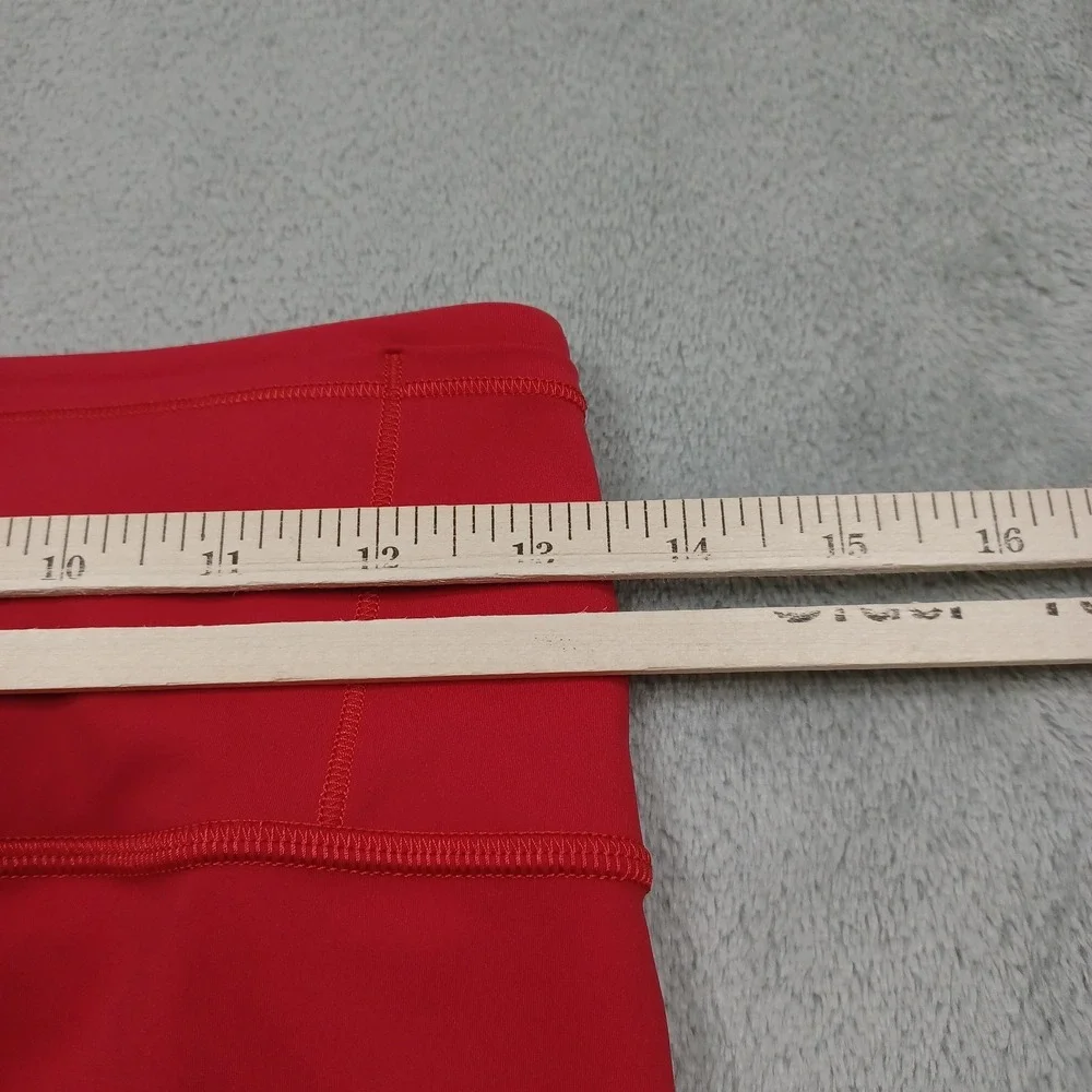 Lululemon Leggings Womens 8 Red Activewear Casual Pull On Pocket